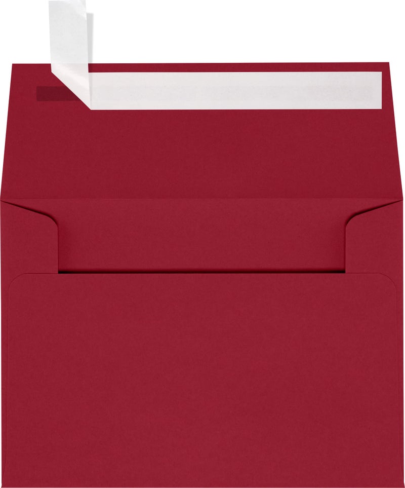 LUXPaper 4Bar A1 Invitation Envelopes | Peel & Press | 3 5/8" x 5 1/8" | Garnet Red | 80lb. Text | 50 Qty - Image 1
